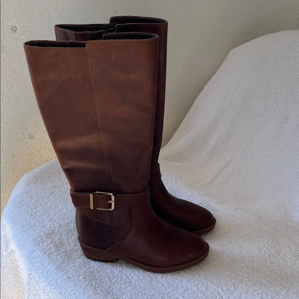 GB Girls Brown Knee-High Boots